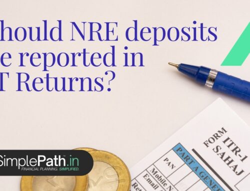Should NRE deposits be reported in IT Returns?